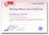 Theory Test Pass Certificate - www.theory-online.co.uk